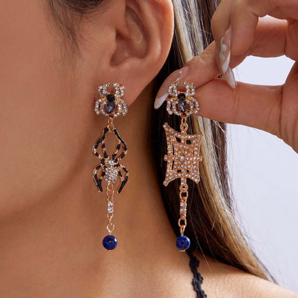 Halloween Earrings Pumpkin And Ghost Tassels Fun Halloween Outfit Accessory