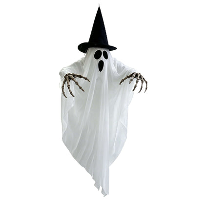 Halloween Ghost Skull Glowing Wizard Hat Decoration Festive Halloween Decor