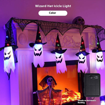 Halloween Glowing Scream Ghost Light Hanging Decor Creepy Hanging Light