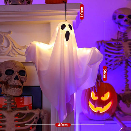 Halloween Glowing Scream Ghost Light Hanging Decor Halloween Party Lighting
