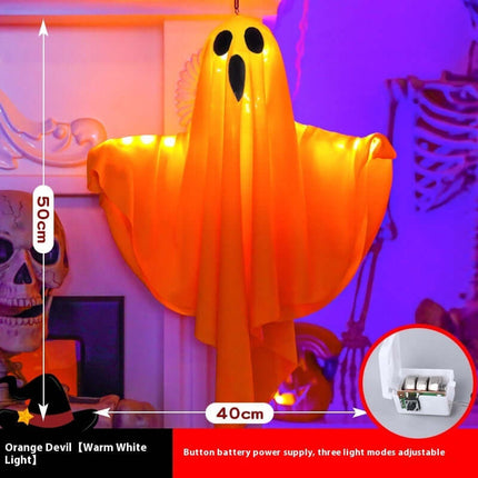 Halloween Glowing Scream Ghost Light Hanging Decor Scary Ghost Light Design