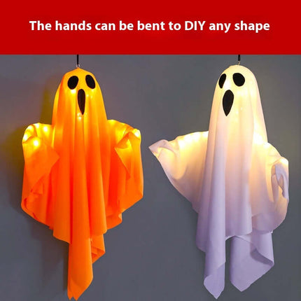 Halloween Glowing Scream Ghost Light Hanging Decor Atmospheric Seasonal Lighting
