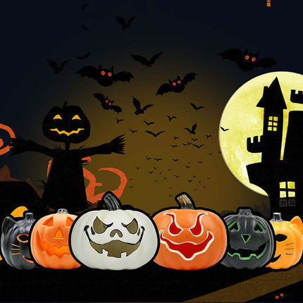 Halloween Pumpkin Lamp Atmosphere Decoration Light Spooky Pumpkin Design