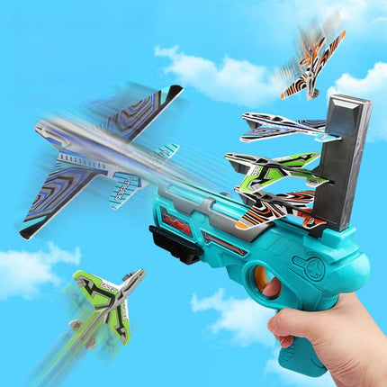 Hand Throwing Spin Glider foam airplane launcher.