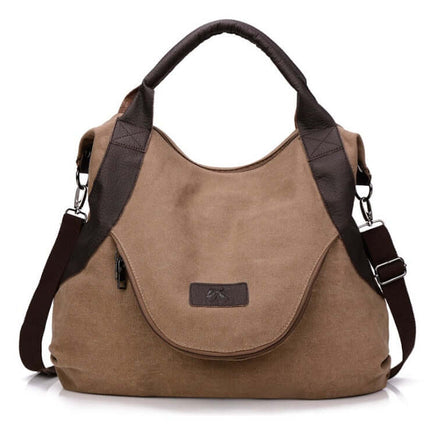 Handbags Women Minimalist Retro Vintage Canvas Bag shoulder carry.