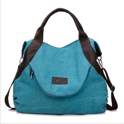 Handbags Women Minimalist Retro Vintage Canvas Bag 43cm height.