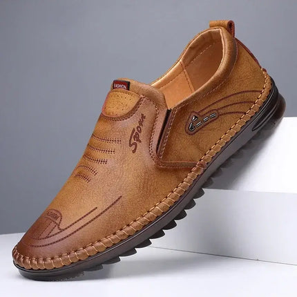 Handmade Leather Soft Sole Mens Business Moccasins handcrafted