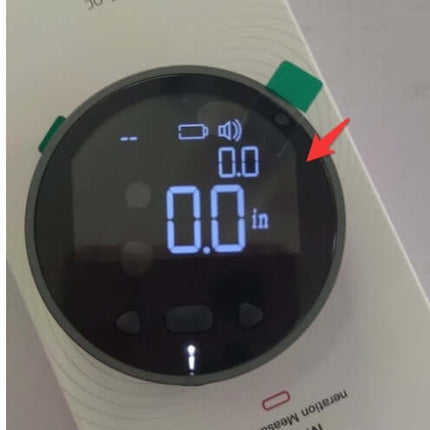 High-Precision Digital LCD Electronic Measuring Ruler display showing measurement of 0.0 inches on modern device.