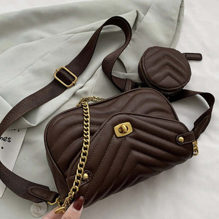 Luxury Chain Crossbody Shoulder Mini Bag for Women shopping outfit look