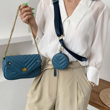 Luxury Chain Crossbody Shoulder Mini Bag for Women front view