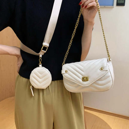 Luxury Chain Crossbody Shoulder Mini Bag for Women chain strap detail