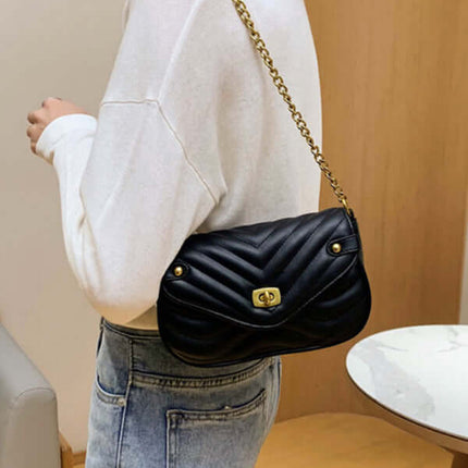 Luxury Chain Crossbody Shoulder Mini Bag for Women compact size look