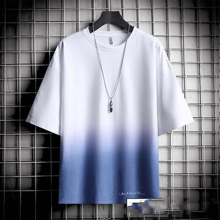 Hong Kong style loose T-shirt men classic streetwear outfit combination styled together with structured modern trousers