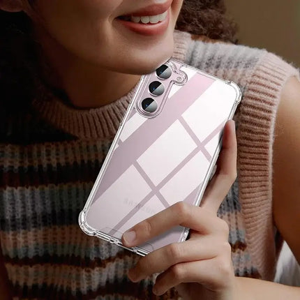 Hybrid Shockproof Clear Case for Samsung Galaxy slim lightweight fit