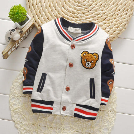 Infant Tops Boys Thin Jackets navy blue spring coat.