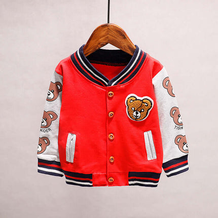 Infant Tops Boys Thin Jackets 60 percent cotton fabric.