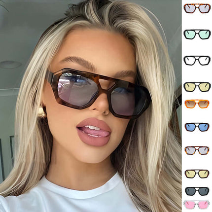 Big Frame Leopard Sunglasses trendy women eyewear.