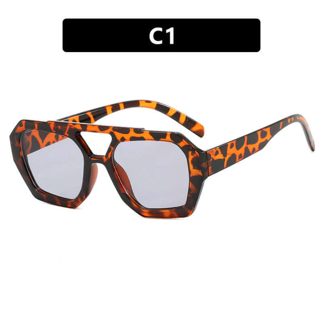 Big Frame Leopard Sunglasses driving safety glasses.