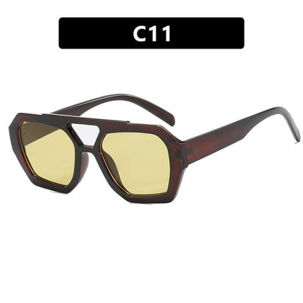 Big Frame Leopard Sunglasses durable pc material.
