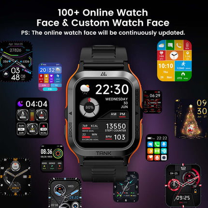 Intelligent Smartwatch Waterproof Silicone Band front view