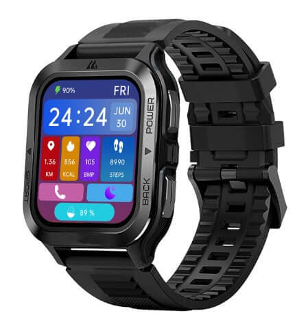 Intelligent Smartwatch Waterproof Silicone Band side angle