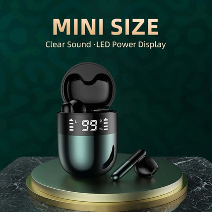 j28 tws wireless bluetooth earphones with led display earbud pair