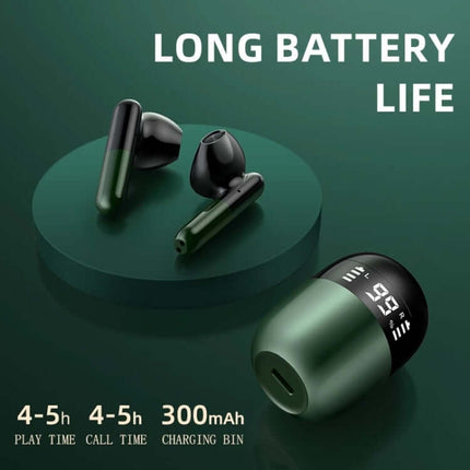 j28 tws wireless bluetooth earphones with led display touch control