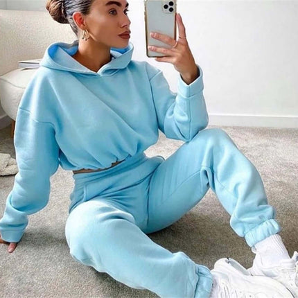 Jogging Suits Women 2 Piece Tracksuits Sportswear Set leisure sport style.