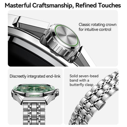 Close-up of the JOYROOM JR-FV2 Pro Venture Series Smart Watch showcasing craftsmanship and features.
