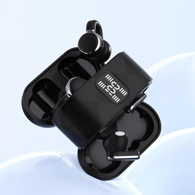 jq16 dual-style enc wireless bluetooth earphones charging case