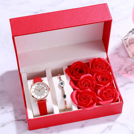 Ladies Slim Leather Watch luxury look affordable price.
