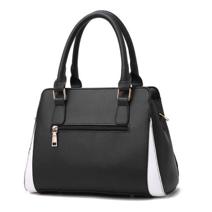 Large PU Leather Shoulder Handbag with visible stitching details.