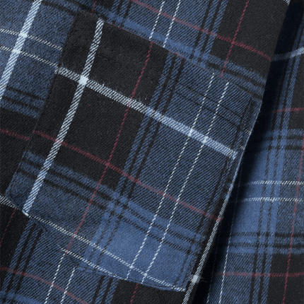 Lightweight Plaid Button Down Shirt for Men relaxed H-fit