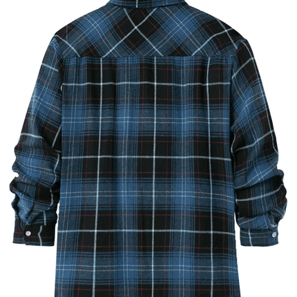 Lightweight Plaid Button Down Shirt for Men smart casual style