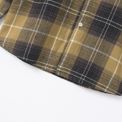 Lightweight Plaid Button Down Shirt for Men everyday outfit