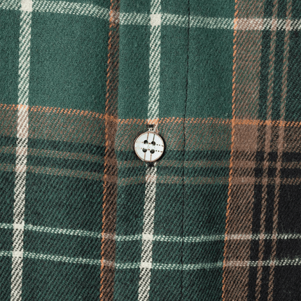 Lightweight Plaid Button Down Shirt for Men brushed fabric texture