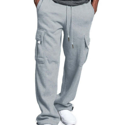 Loose Fit Multi Pocket Cargo Pants for Men breathable material