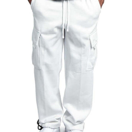 Loose Fit Multi Pocket Cargo Pants for Men front view