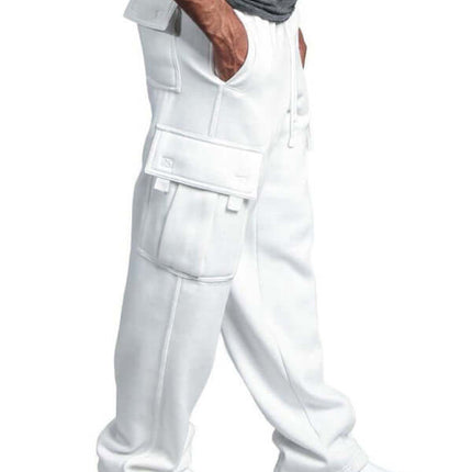 Loose Fit Multi Pocket Cargo Pants for Men streetwear outfit