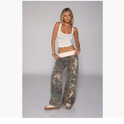 Loose-fitting Straight-leg Jeans With Pockets female street fashion