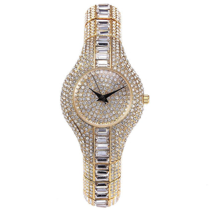 Luxury Diamond Gemstone Fashion Watch For Women front view