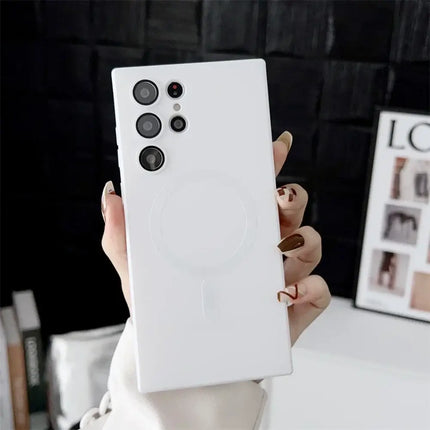 Luxury Matte Magnetic Case for Samsung Phones precise cutouts