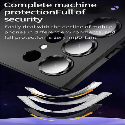 Luxury Matte Magnetic Case for Samsung Phones slim profile