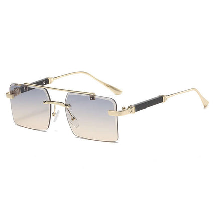 Luxury Mens Double Beam Square Square Sunglasses transparent sheet