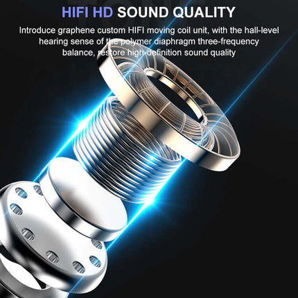 m-b8 mini invisible wireless bluetooth 5.0 earphone power display