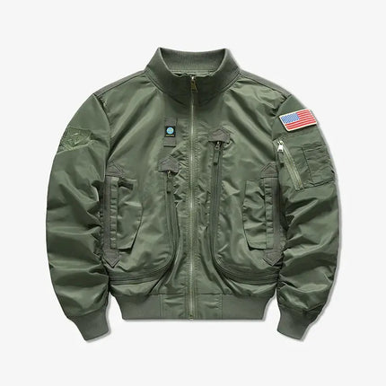 MA-1 Men Military Pilot Cotton Bomber Jacket front view