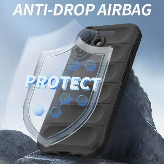 Magic Shield TPU + Flannel Protective Phone Case back view