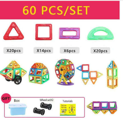 Magnetic Building Blocks DIY Magnets Toys For Kids preschool learning and development