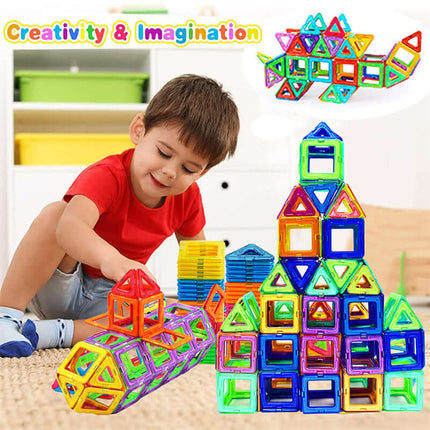 Magnetic Building Blocks DIY Magnets Toys For Kids small particles block design