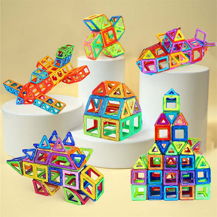 Magnetic Building Blocks DIY Magnets Toys For Kids creative educational play set
